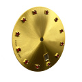 Sunray Watch dial with ruby indices watch parts