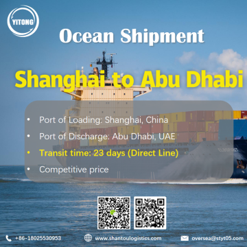 Services de logistique Shanghai à Abu Dhabi