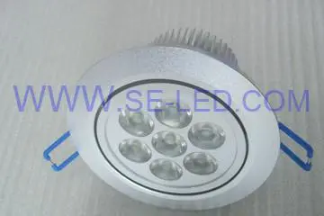 Dimmable Recessed 7X1W LED Ceiling Lamp
