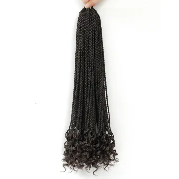 X-TRESS Fashion Soft Senegal Twist Afro Crochet Braiding Hair Bundle For Women Heat Resistant Synthetic Braiding Hair Extensions