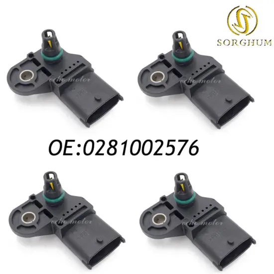 4PCS Intake Manifold Pressure Sensor MAP For BOSCH 0281002576 0281002743 IVECO FIAT