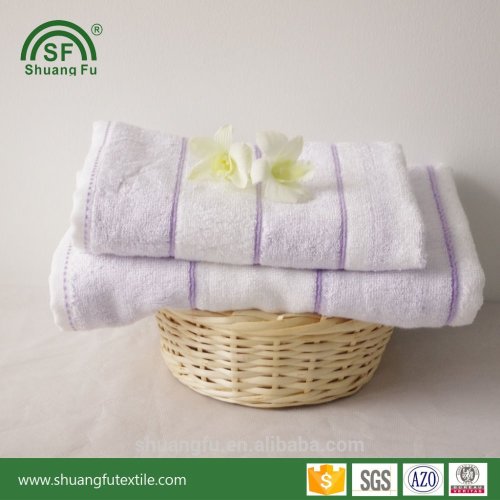 Profession OEM 100% bamboo fiber yarn dyed towel