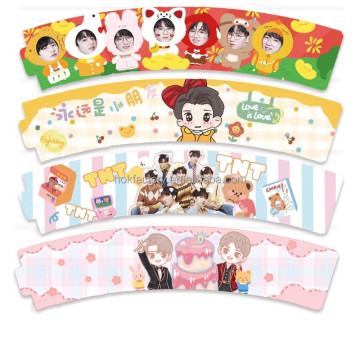 KPOP Maniche di caffè con cartone spesse personalizzate personalizzate