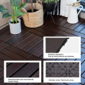 Carbonized Bamboo Deck Tiles Outdoor deck Interlocking Patio