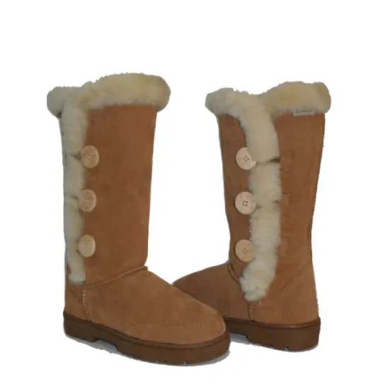 Women winter bailey button triplet warm fur boots