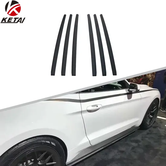 Rock Style PP Material Car Bumper Accessories Side Skirt For Mustang 2015-2021