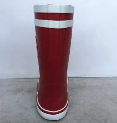 Hot Sell Red Color Waterproof Rubber Kids Rain Boots