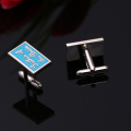 Custom Color Latest Fashion Wedding Men's Cufflink