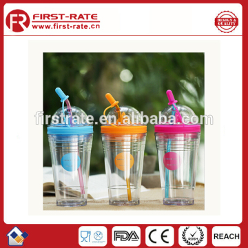 New Fruit Infusing Infuser Water Bottle Sports Lemon Juice Bottle For Water Straw Coffee Milk Tea Water Tumbler Child Bottle