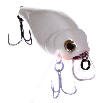 Fishing Tackle, Fishing Lure, Luminous Fat Crankbait White 50mm (KL-003)