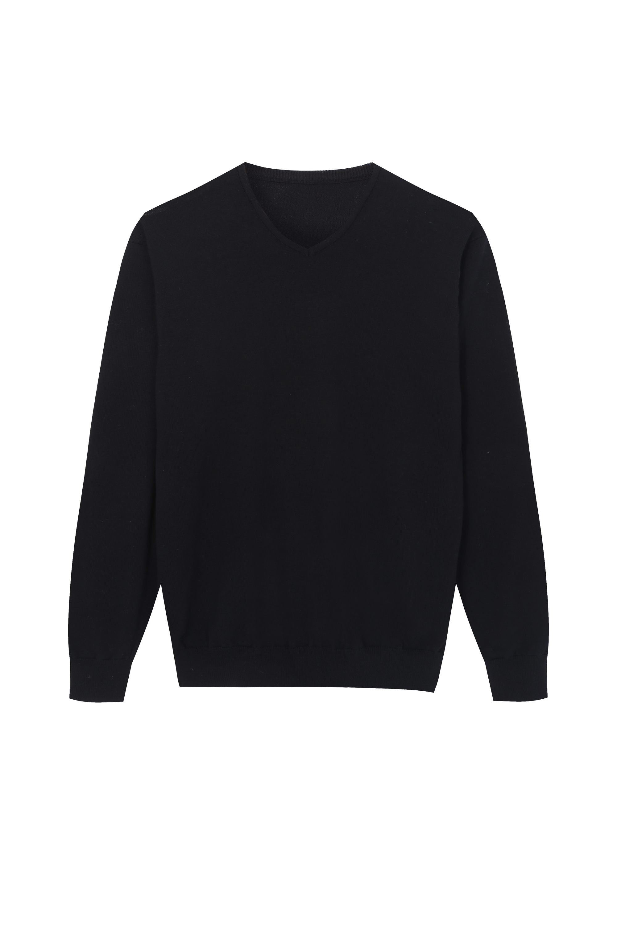 Men's Knitted Essential Organic Cotton Pullover Crew-Neck