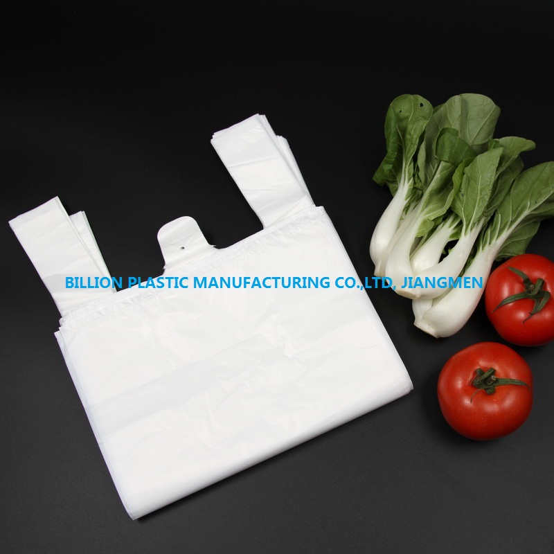 White Plastic Vest Bag