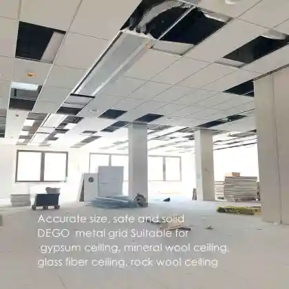 Glass fibre wool ceiling panels