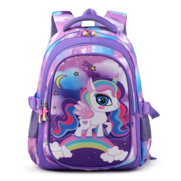 Kids Waterproof Unicorn School Backpack - Large Capacity Lightweight Toddler Bag for Girls