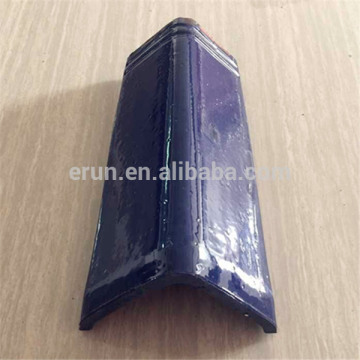 Wuxi High quality clay Roof Tile ridge cap for sale