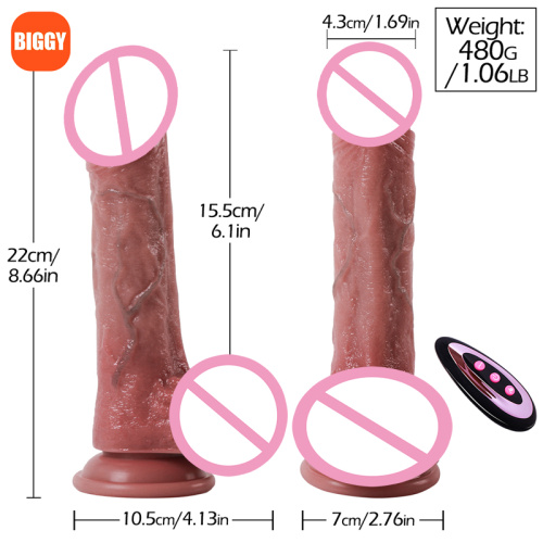 Aquecimento telescópico vibração vibratória de silicone