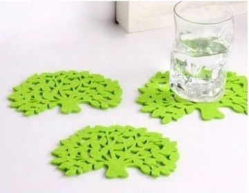 Personalized Eco Friendly Silicone Coasters For Cup Pads Table Decoration