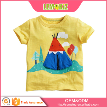 Boutique Kids Clothing Unisex Baby Tee Shirt Breathable Children Cotton T Shirt
