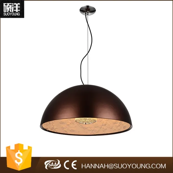 Elegant high golden quality fiber glass pendant lighting fixture for home decor