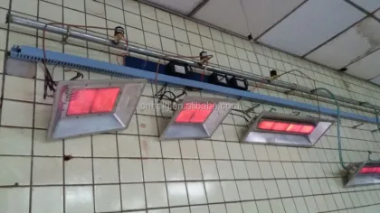 Gas fired infrared patio heaters