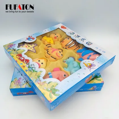 Handmade ocean sea animal marshmallow lollipops candy