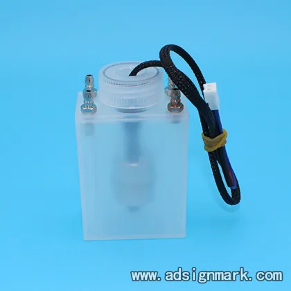 Solvent ink cartridge sub ink tank for Crystaljet Atexco Aprint Flora Myjet JHF Human printer