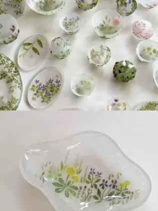 Exquisite Cast Glass Tableware for Modern Decor