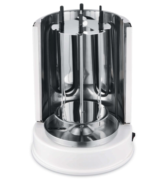 Vertical grill with automatic rotation function