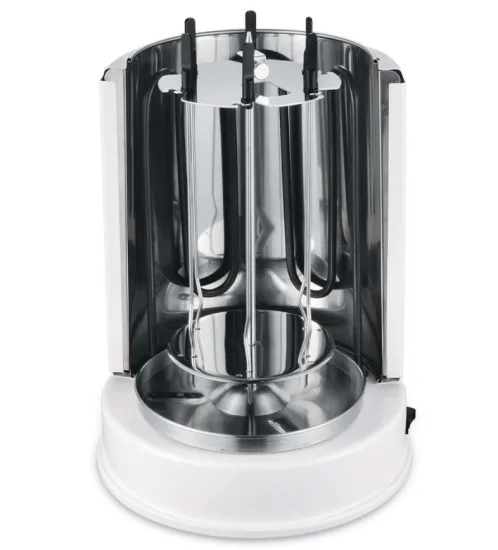 Vertical grill with automatic rotation function