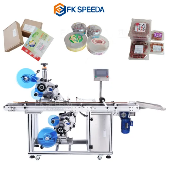 FK814 Automatic Double-Sided Labeling Machine for Adhesive Stickers and Beard Balm Bottles