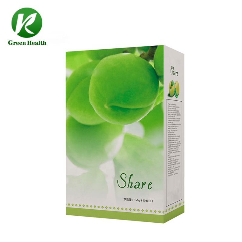 OEM/ODM Weight Loss fresh green plum detox slimming plum Strawberry Flavor sour fresh weight loss green plum