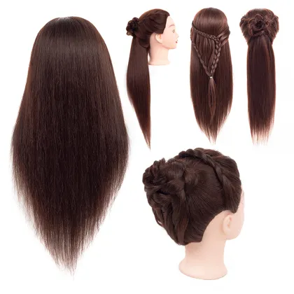 Wholesale Synthetic Mannequin Training Head  For Hairdresser Hair Cut Training Head  for Training Braiding Hair