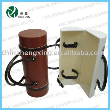 leather tote wine bag for single bottle