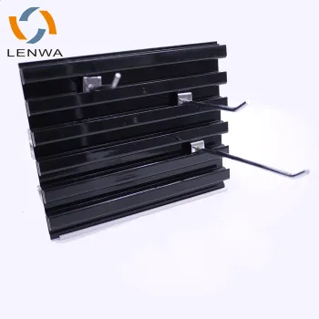 LENWA Extrusion Factory - Black Aluminum Slatwall Panels for Retail Displays