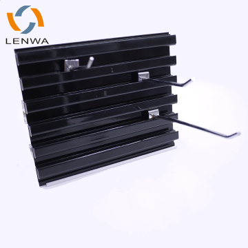 Lenwa Prouse Factory - ألواح سلاوات من الألومنيوم الأسود لشاشات البيع بالتجزئة