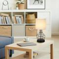 Modern Bedside Nightstand Lamps with 2 AC Ports