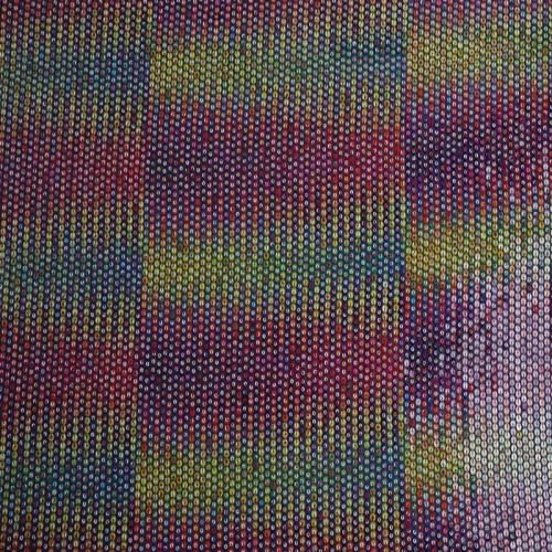 Hot Fashion 3mm+7mm Print Sequin Embroidery Fabric