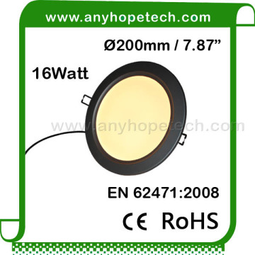 High voltage 16W diameter 200mm indoor ce led ceiling light
