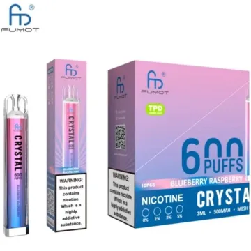 Kits de lápiz de vape desechable Fumot Crystal 600 Puffs desechables