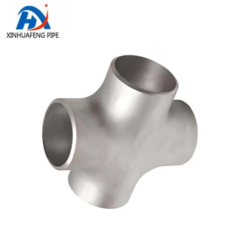 Welded Four way Stainless Steel Equal Butt Cross