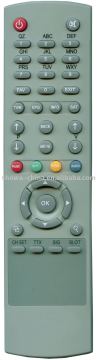 TV remote control with 39 keys