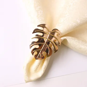 12pcs/lot Simulation Turtle Leaf Napkin Ring Leaf Table Napkin Ring Leaf Napkin Button