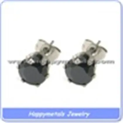 fashion diamond white stone stud earrings