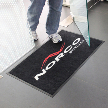 Popular Nylon Printed Logo Door Mat for Bike