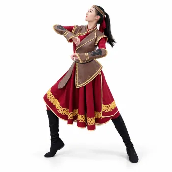 Professional Ethnic Folk Warrior Stage Leather Armor