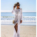 Top sulla spiaggia Cover-up in bikini a rete lunga