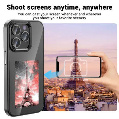 Interchangeable photo ink screen phone case