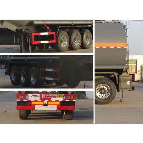 10.9m Tri-trục Chất lỏng dễ cháy Tank Vận tải Semi-trailer