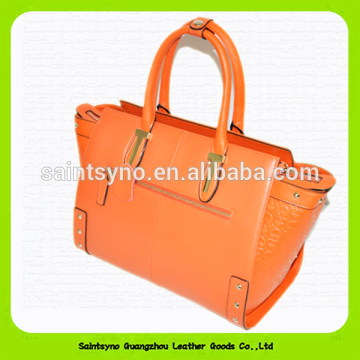 14004 China factory fashion soft leather handbag