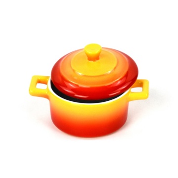 High Quality Yellow Soup Pot Small with Lid